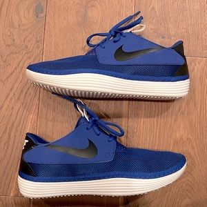 NEW Nike Solarsoft Moccasin in Royal Blue/Black
